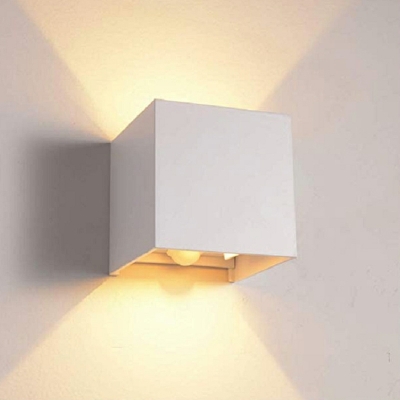 Up and Down Lighting Sconce Wall Lighting Square Shape Wall Sconce Light Fixture