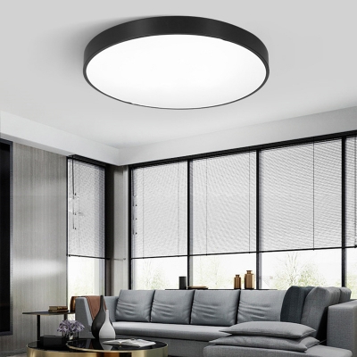 1-Light Ceiling Mounted Lights Modern Style Geometric Shape Metal Flush Light Fixtures