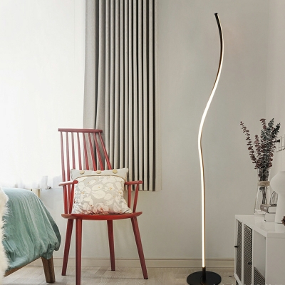 1 Light Standard Lamps Modern Style Acrylic Floor Lamps for Living Room