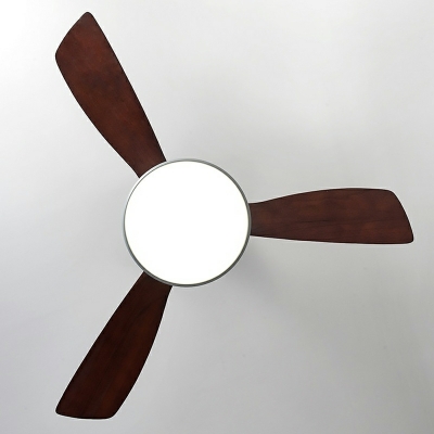 Contemporary Ceiling Fan Lighting with Acrylic Shade LED Fan Light