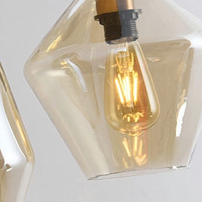 Contemporary Tapered Pendant Light Fixture Glass Suspension Pendant Light
