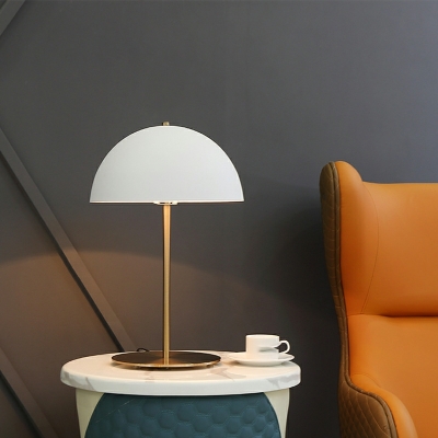 Dome Shape Nightstand Lamp Single Light E27 Metal Table Light