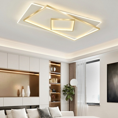 Flush Light Modern Style Acrylic Flush Mount Ceiling Light for Living Room