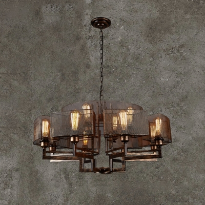 Industrial Pendant Ceiling Fixture Lamp Metal Chandelier Hanging Light Fixture