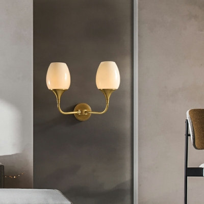 1-Light Sconce Lights Minimalistic Style Geometric Shape Metal Wall Mounted Lamps