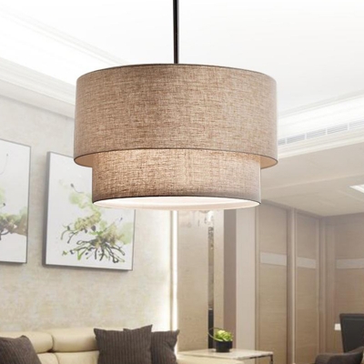 Ceiling Lamps Modern Style Fabric Hanging Lamps Kit for Living Room