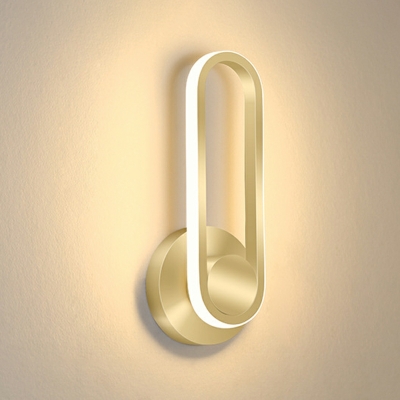 LED Minimalism Wall Mounted Lighting Modern Flush Mount Wall Sconce for Bedroom