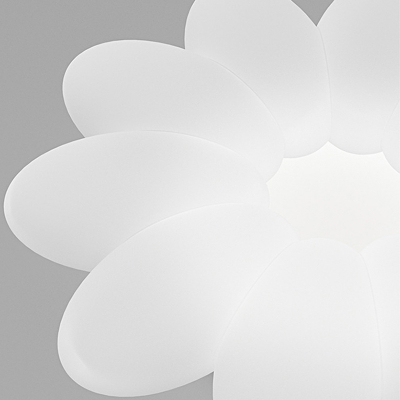 1-Light Flush Light Fixtures Modern Style Flower Shape Metal Ceiling Mounted Lights