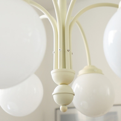 Globe Hanging Pendant Lights Modern Glass Chandelier Lighting for Living Room