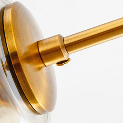 Single Bulb Pendant Lighting Fixture with Amber Glass Shade Suspension Pendant