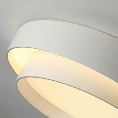 White LED Flushmount Ceiling Lamp Modern Minimalism Ceiling Mounted Light for Bedroom