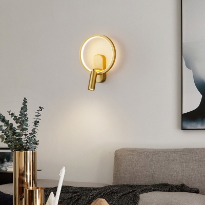 Adjustable Modern Sconce Light Fixtures Minimalism Flush Mount Wall Sconce for Living Room