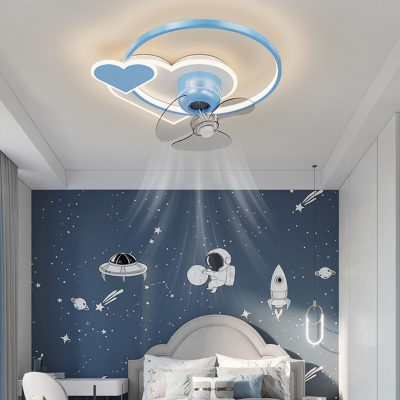 Cartoon Ceiling Fans Modern Creative Ceiling Lights for Living Room