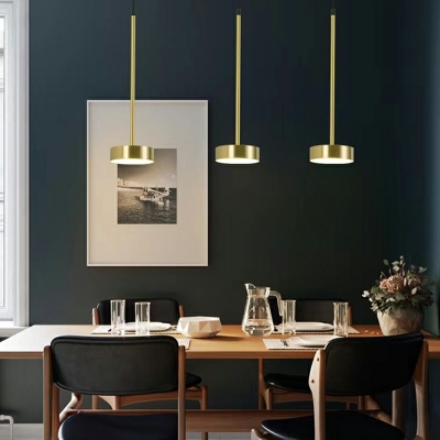 LED Metal Hanging Light Fixtures Modern Minimalism Ceiling Pendant Light for Dinning Room