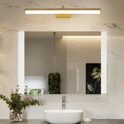 Minimalistic Natural Light Swing Arm Led Bathroom Lighting Metal Led Lights for Vanity Mirror