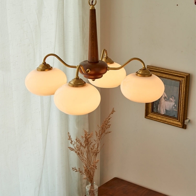 Modern Chandelier Lighting Fixtures Wood Hanging Ceiling Lights for Living Room