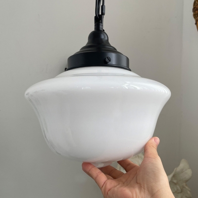 Nordic Gyro Tapered Pendant Light Frosted Glass Ceiling Pendant Light