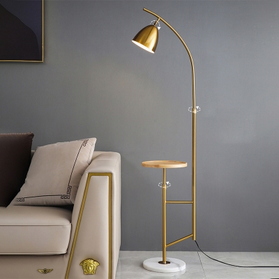 Single Bulb Floor Lighting Metal Standing Floor Lamp for Living Room