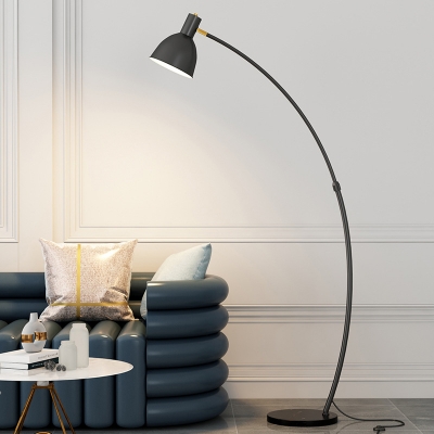 Ultra-Contemporary Floor Lamp Single Bulb Metal Standing Floor Lighting