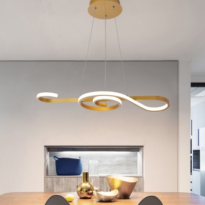 Island Pendant Lights Modern Style Acrylic Island Light Fixture for Living Room