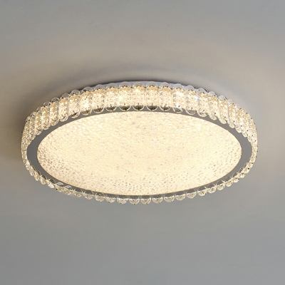 K9 Clear Crystal Shade Flush Mount Lighting LED Flush Mount Ceiling Light Fixture