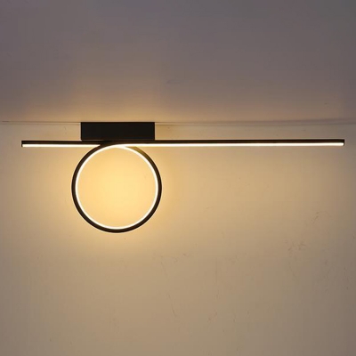 Metal Linear Wall Lighting Fixtures Modern Flush Mount Wall Sconce for Bedroom