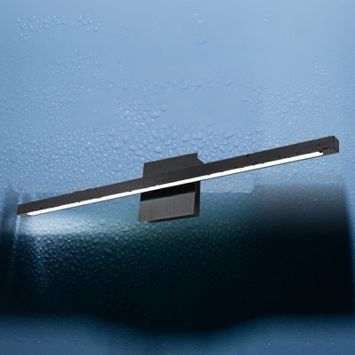 Black Aluminium Led Bathroom Vanity Light Fixture with Acrylic Shade Vanity Lighting