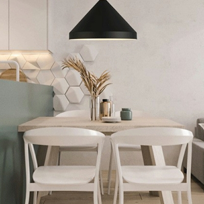 Cone Pendant Light Kit Modern Style Metal Ceiling Pendant Light for Living Room