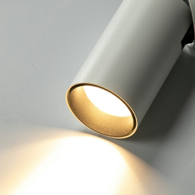 Cylinder Shape Flush Mount Lighting Fixture LED Metal Flush Mount Lamp