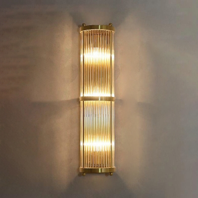 Gold Wall Sconce Lighting E14 with Crystal Shade Wall Mounted Lighting