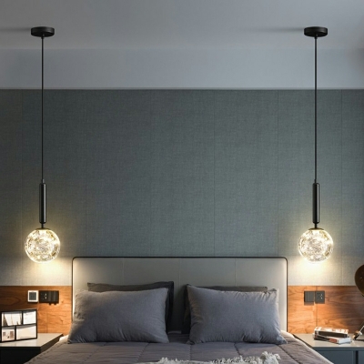 Hanging Light Fixtures Modern Style Glass Suspension Pendant Light for Living Room