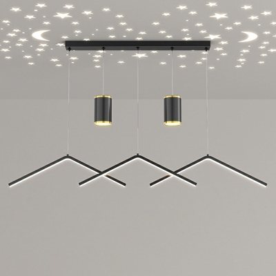 Island Pendant Lights Modern Style Acrylic Island Lamps for Living Room