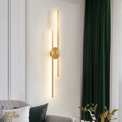 Metal Sconce Light Fixtures Minimalism LED Flush Mount Wall Sconce for Bedroom