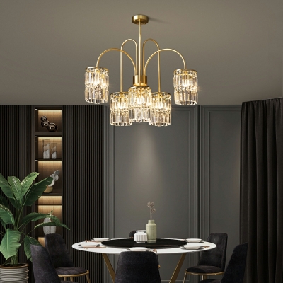 Modern Crystal Chandelier Pendant Light Minimalism Hanging Pendant Lights for Living Room