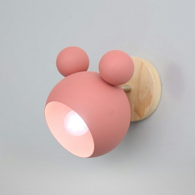 Modern Sconce Lighting Single Bulb Bear-Like Metal Lighting Sconce