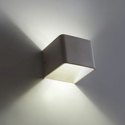 Square Shape Wall Sconce Light Fixture Up & Down Lighting Wall Lamp