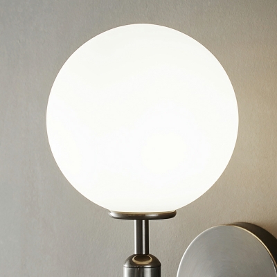 1-Light Sconce Lights Minimalistic Style Ball Shape Metal Wall Mounted Lamps
