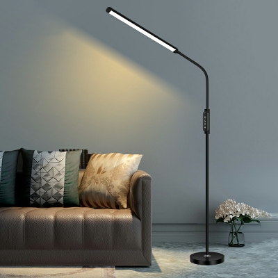 Contemporary Style Floor Standing Lamp Metallic LED Stand Up Lamp