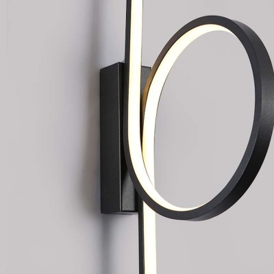 Metal Linear Wall Lighting Fixtures Modern Flush Mount Wall Sconce for Bedroom