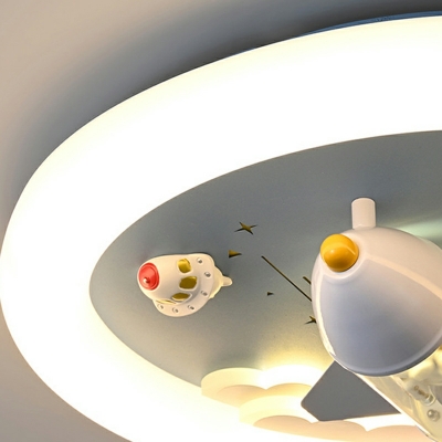 Rocket Creative Flush Mount Ceiling Light Fixtures Modern Ceiling Mounted Fixture for Living Room