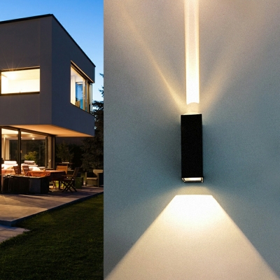 Up & Down Lighting Sconce Light Fixtures Black LED Wall Sconces Lighting Fixtures