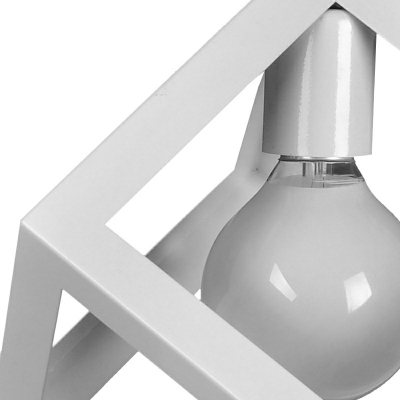 1-Light Hanging Lamp Kit Minimalism Style Square Shape Metal Pendant Ceiling Lights