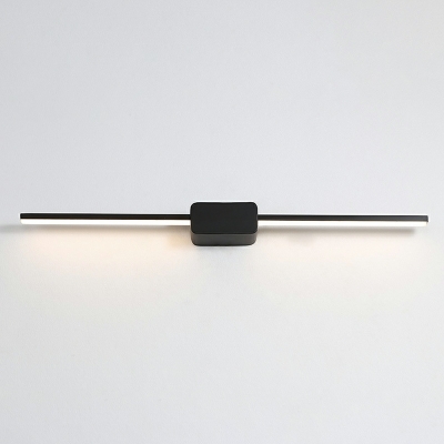 1-Light Make-Up Lighting Contemporary Style Linear Shape Metal Vanity Strip Light