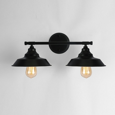 3-Light Wall Mount Lighting Industrial Style Geometric Shape Metal Sconce Light Fixtures