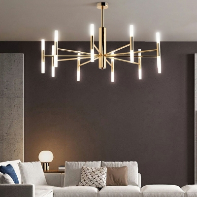 Metal Modern Chandelier Lighting Fixtures Minimalism Hanging Pendant Lights for Living Room