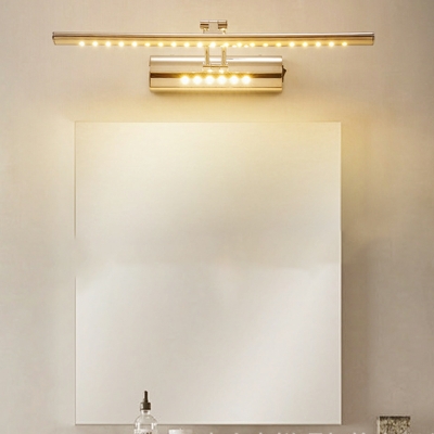 Chrome Wall Mounted Vanity Lights Modern Minimalism Bath Light