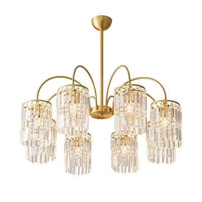 K9 Crystal Chandelier Light Fixtures Brass Hanging Pendant Lights