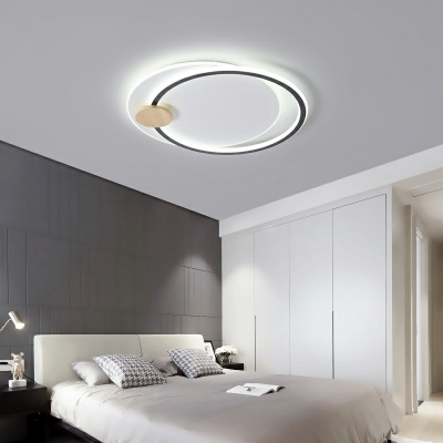 Metal Minimalist Flush Mount Led Lights Nordic Style Close to Ceiling Lamp for Living Room