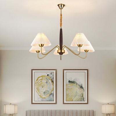 Minimalism Chandelier Pendant Light Modern Fabric Suspension Light for Living Room