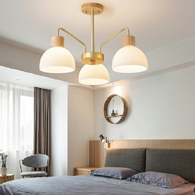White Chandelier Lighting Fixtures E27 Hanging Light Fixtures for Bedroom